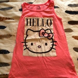 Hello Kitty log tank in hot pink